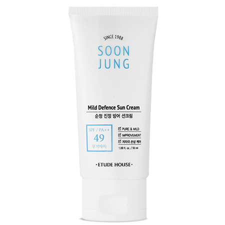 Etude House,SOON JUNG,อีทูดี้,ซุนจุง,Etude House Soon Jung,Etude Soon Jung Mild Defence Sun cream,Etude Soon Jung Mild Defence Sun cream ราคา,รีวิว Etude Soon Jung Mild Defence Sun cream,Etude Soon Jung Mild Defence Sun cream ของแท้,